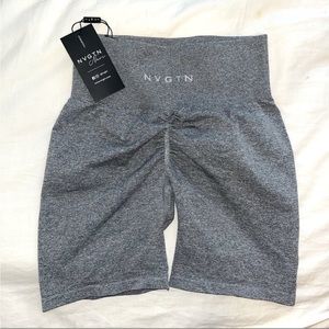 NVGTN Grey Scrunch Seamless Shorts
